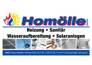 Logo und Kontaktdaten von der Firma Homölle