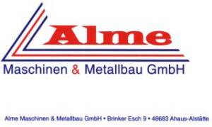Logo und Kontaktdaten von der Firma Alme