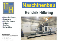 Logo und Kontaktdaten von der Firma Maschinenbau Hendrik Hübring